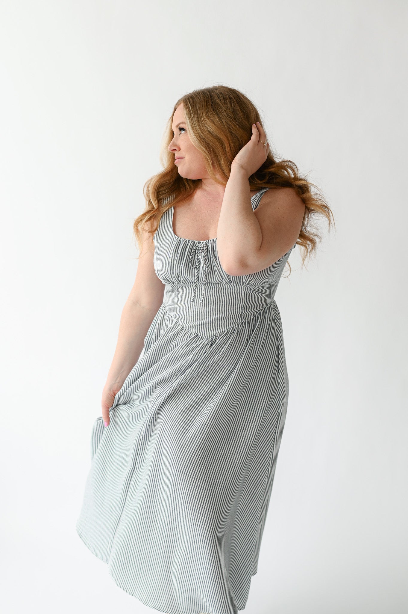 SEASIDE STROLL MIDI DRESS