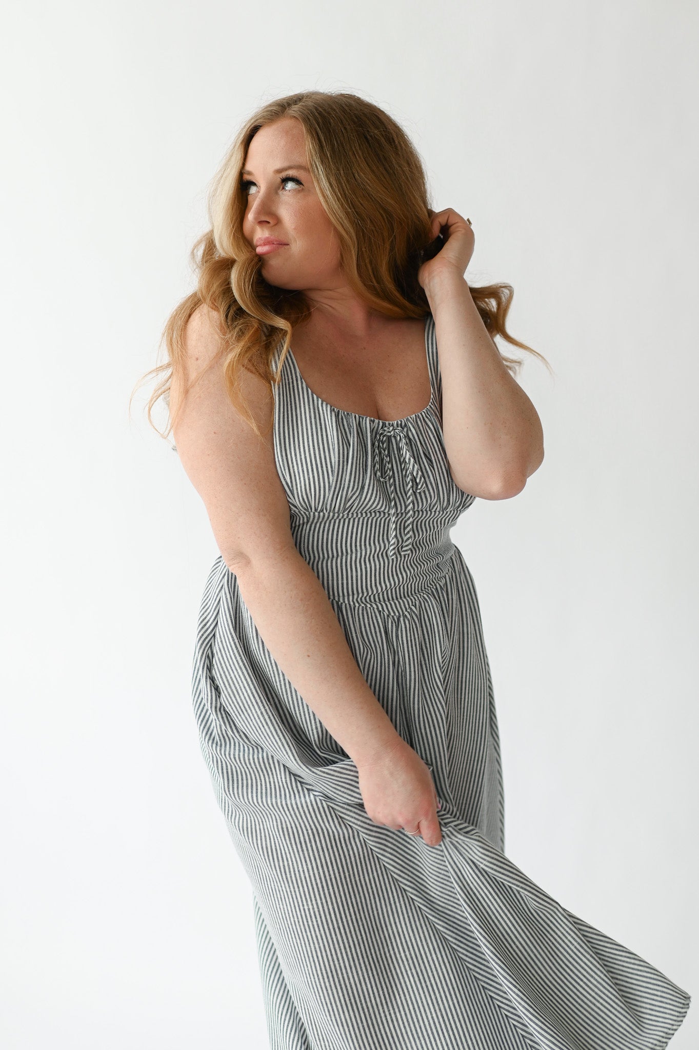 SEASIDE STROLL MIDI DRESS