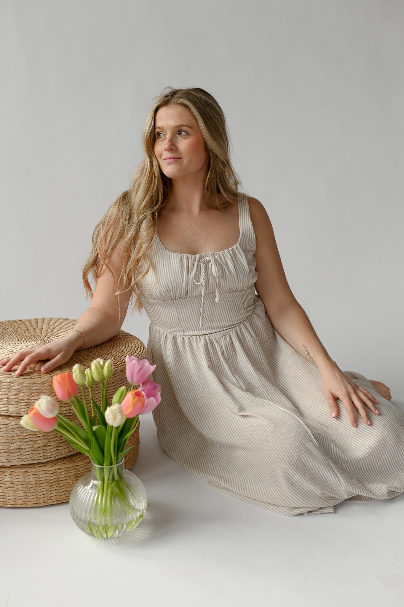 SEASIDE STROLL MIDI DRESS