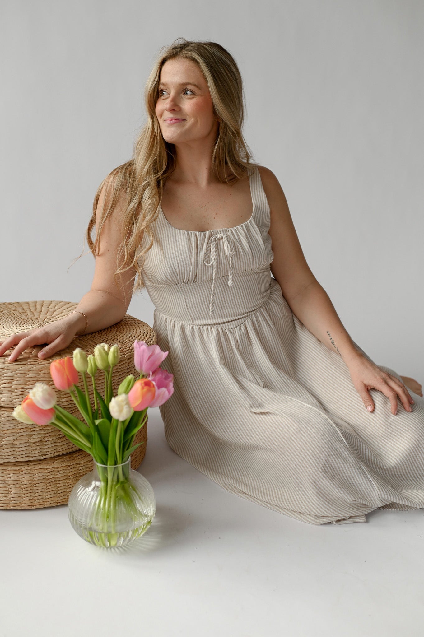 SEASIDE STROLL MIDI DRESS