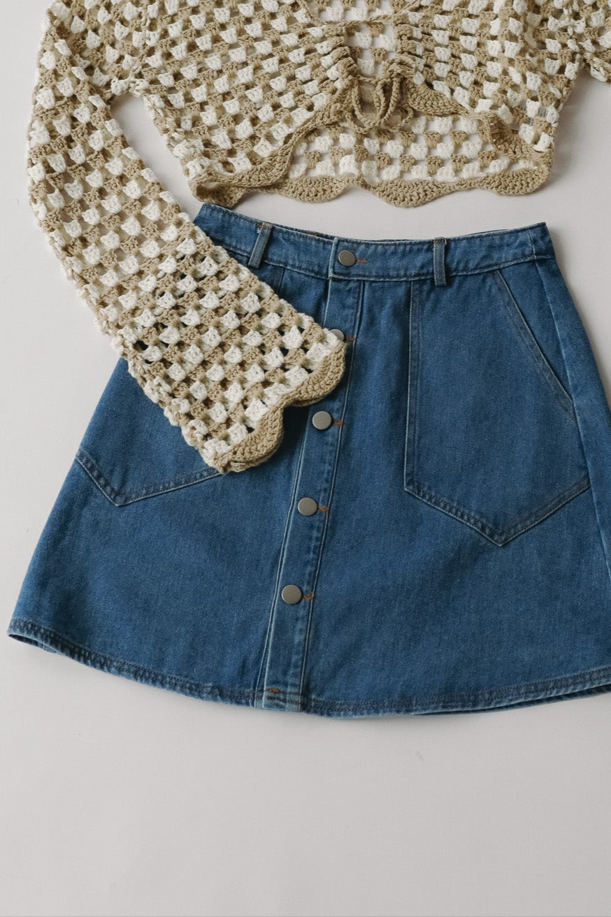TACOMA DENIM MINI SKIRT