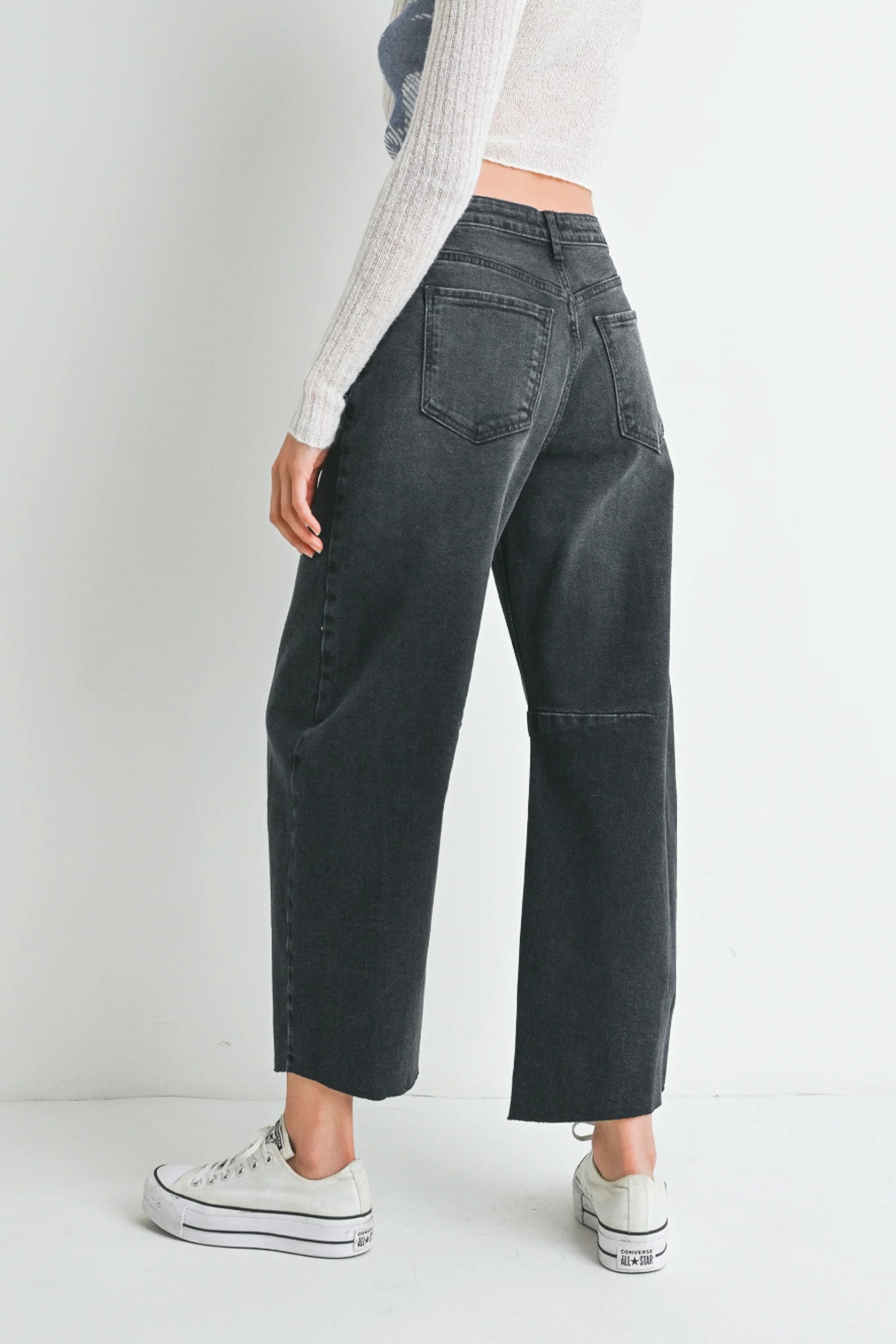 FLORENCE BARREL JEAN - WASHED BLACK