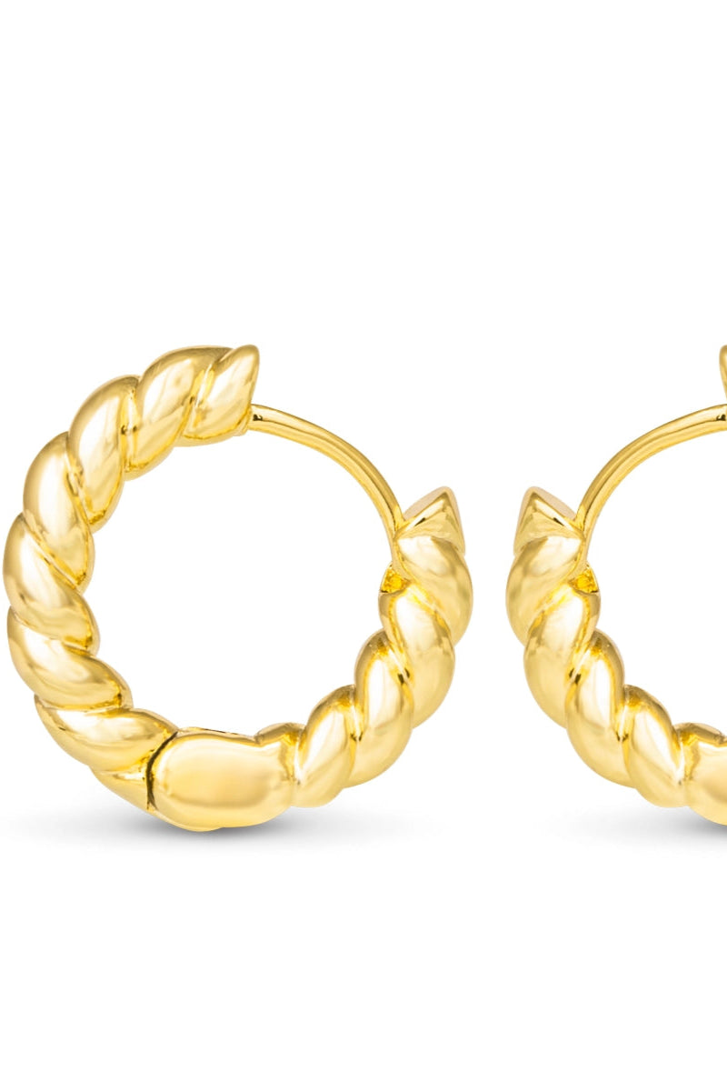 CLARA MINI POLISHED ROPE HOOP