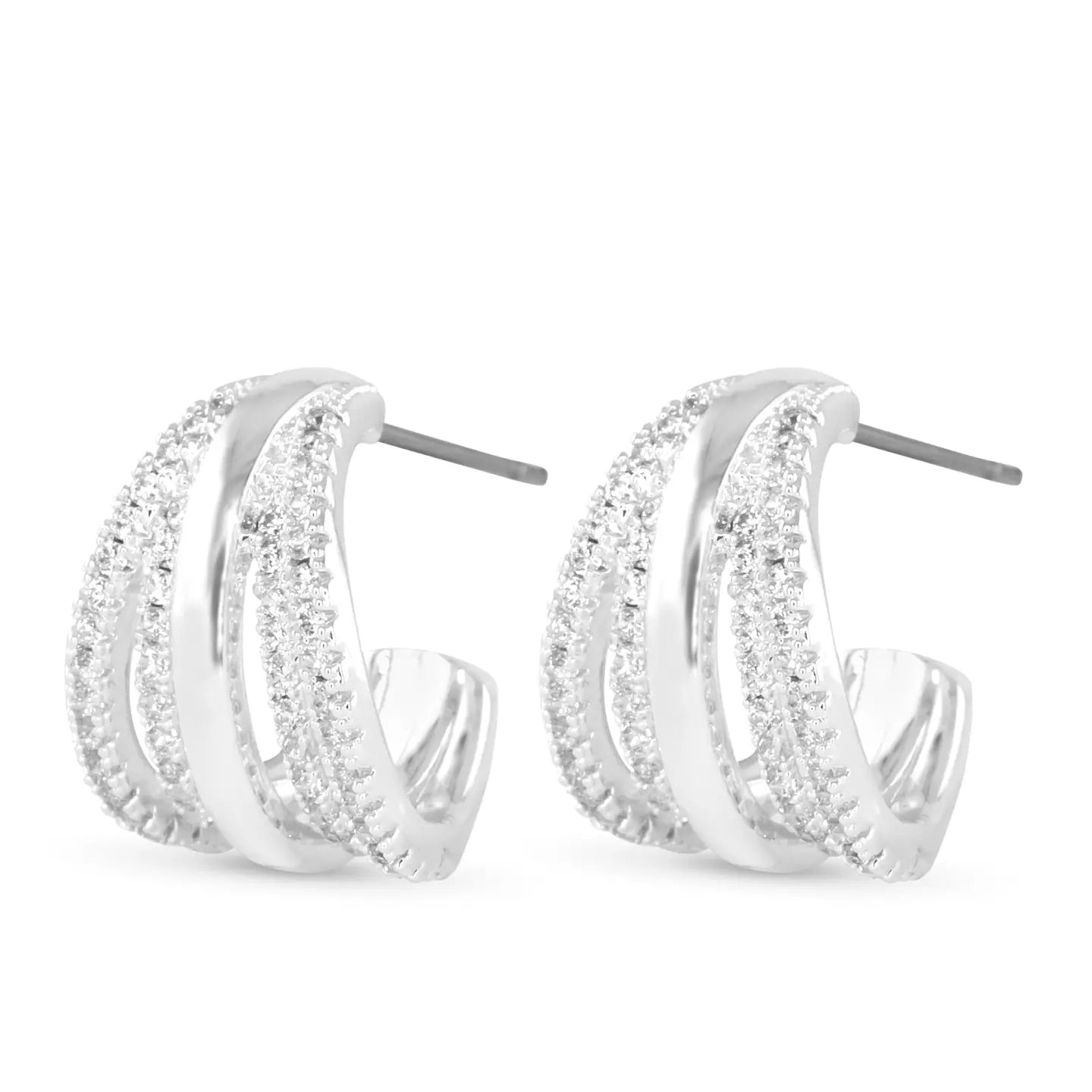 MULTI ROW HOOP EARRING