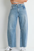 FLORENCE BARREL JEAN - LIGHT WASH