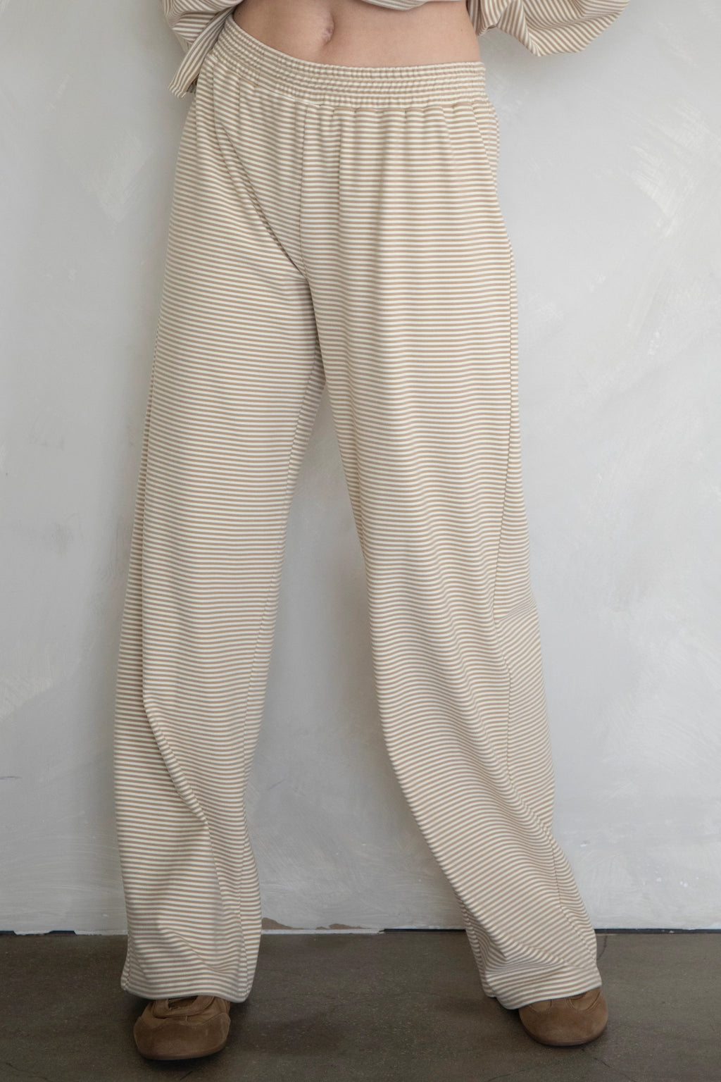 CLOUD STRIPE FLEECE PANTS