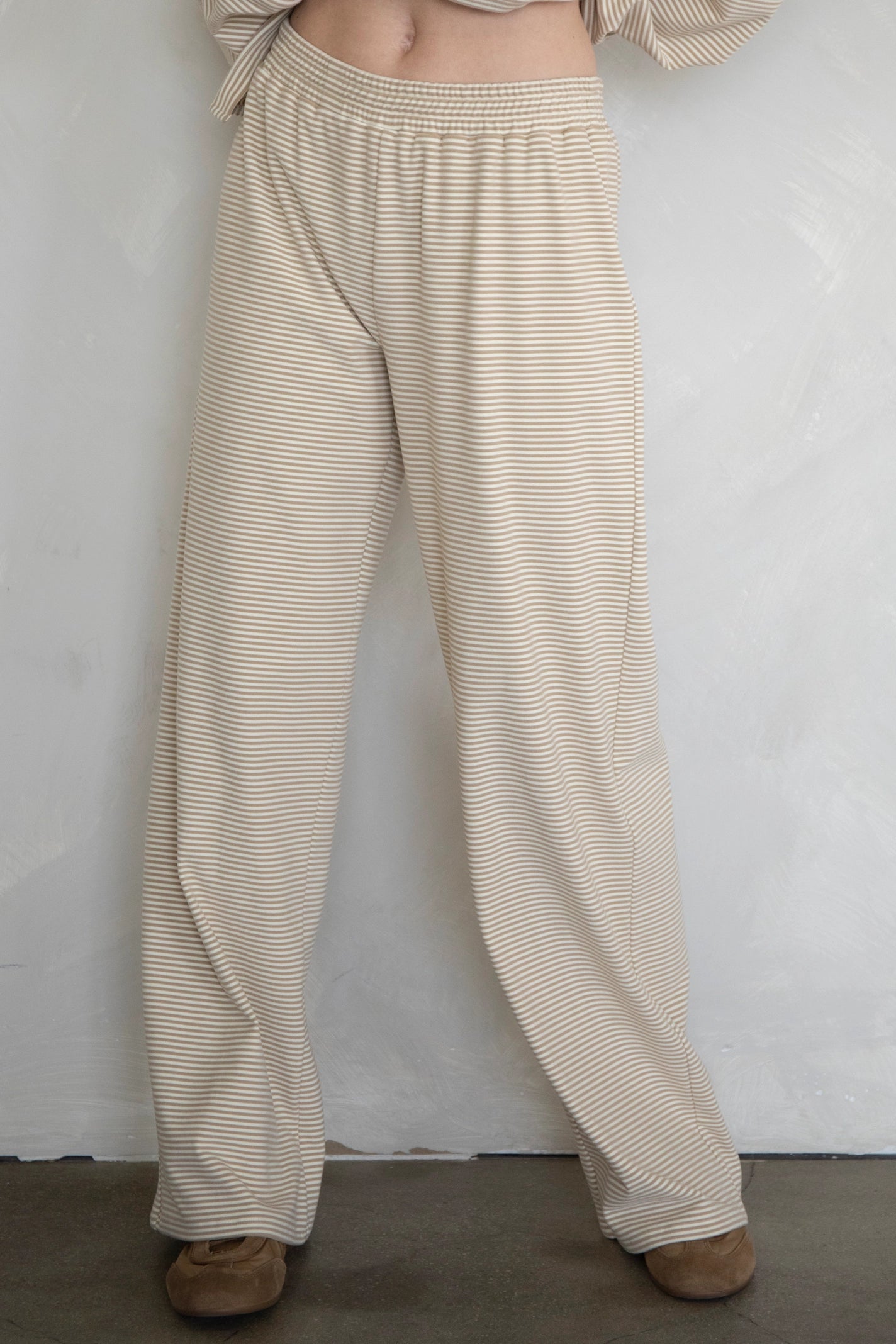 CLOUD STRIPE FLEECE PANTS