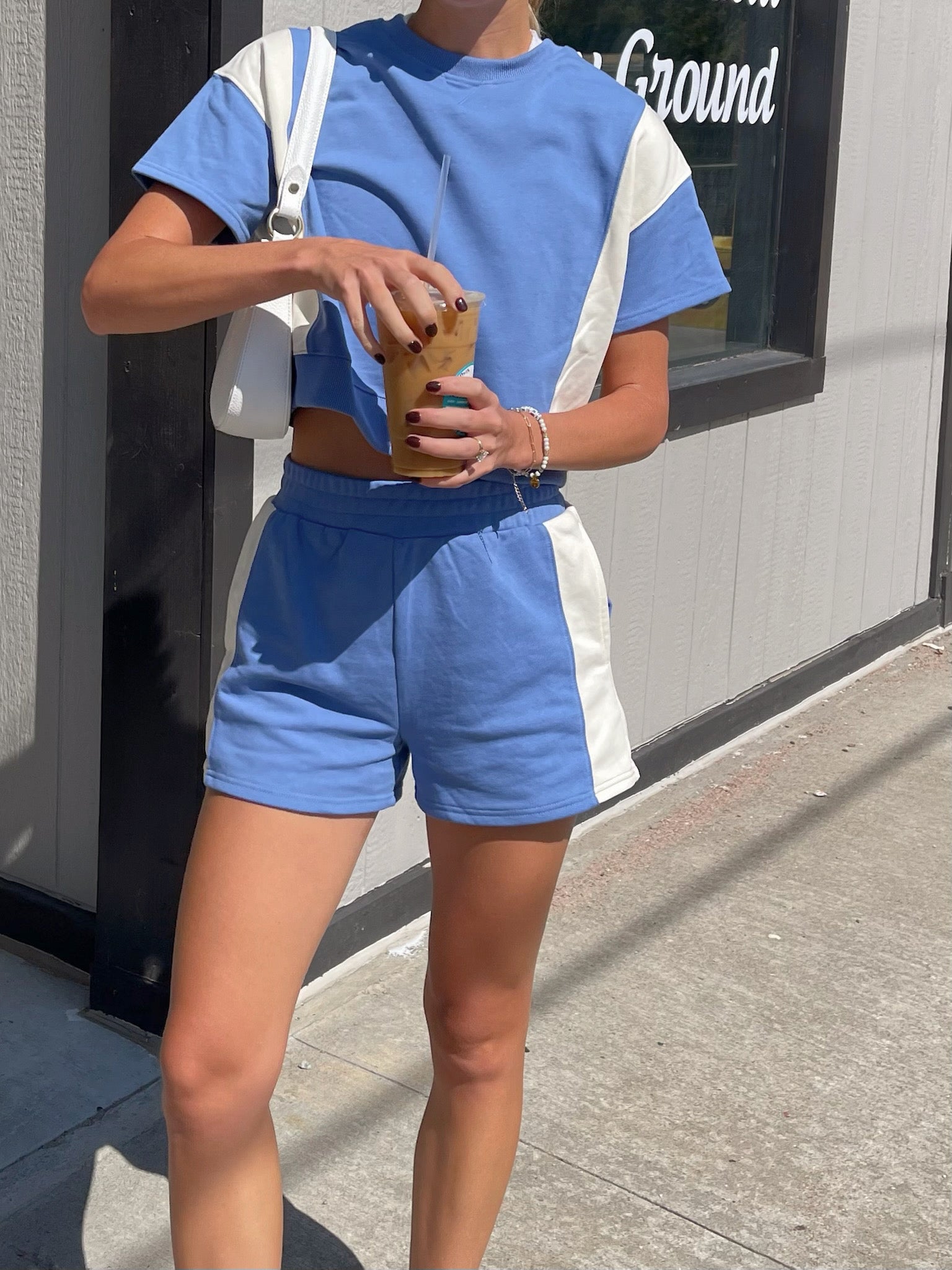 CONTRAST FRENCH TERRY SET