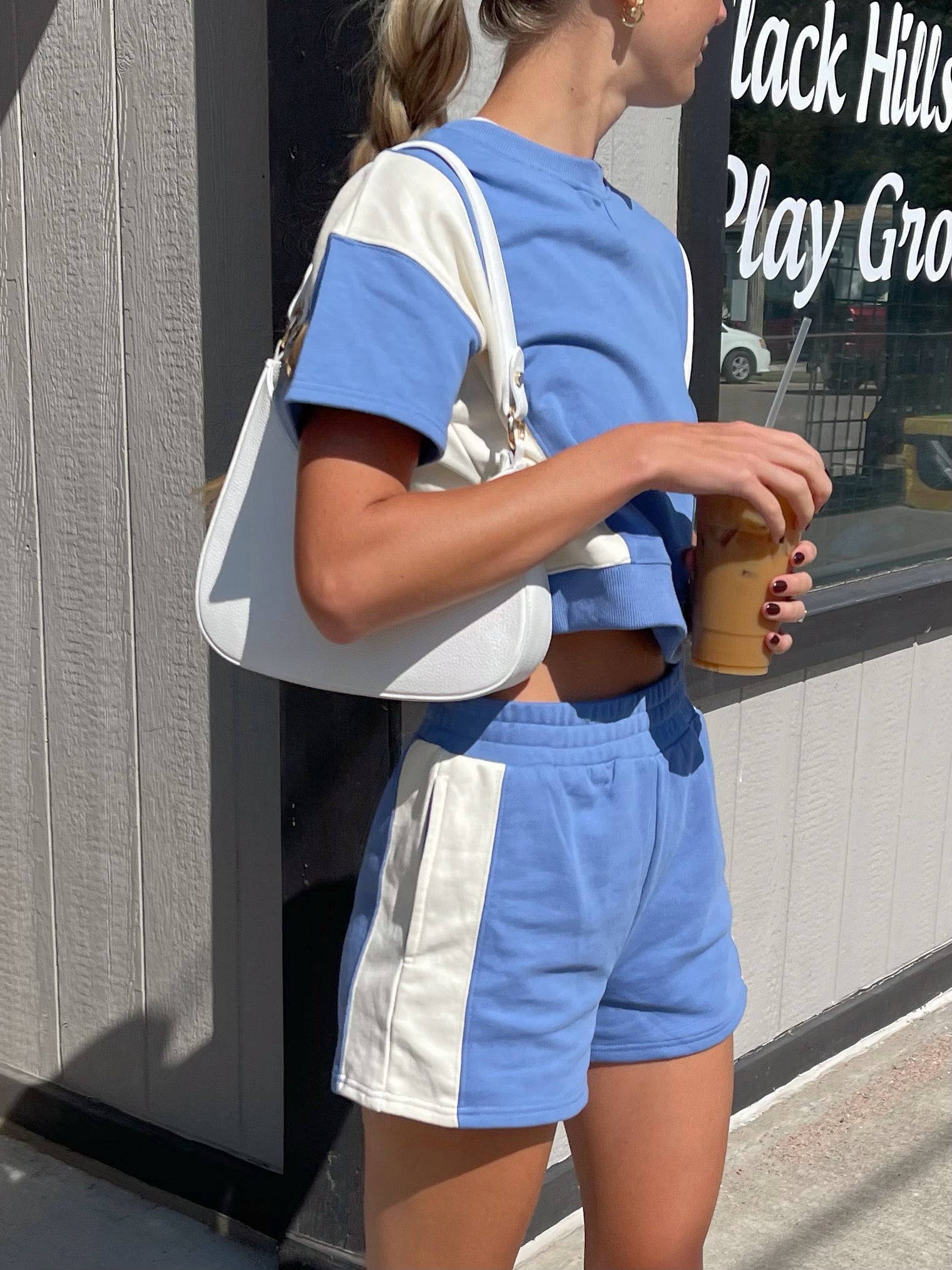 CONTRAST FRENCH TERRY SET