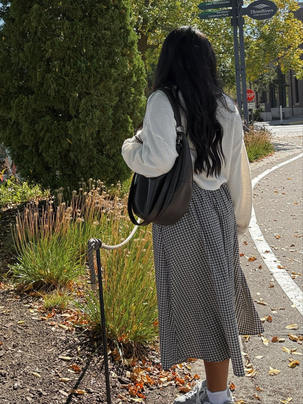 STARRY NIGHT PLAID SKIRT