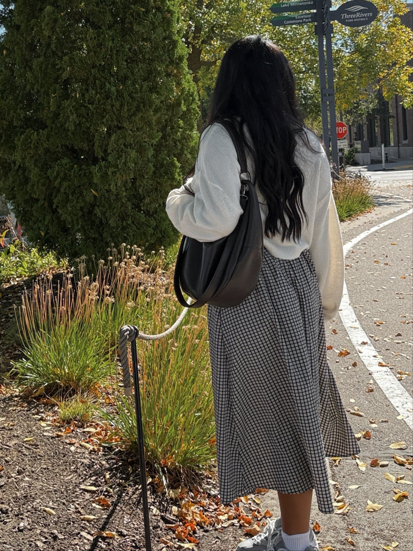 STARRY NIGHT PLAID SKIRT