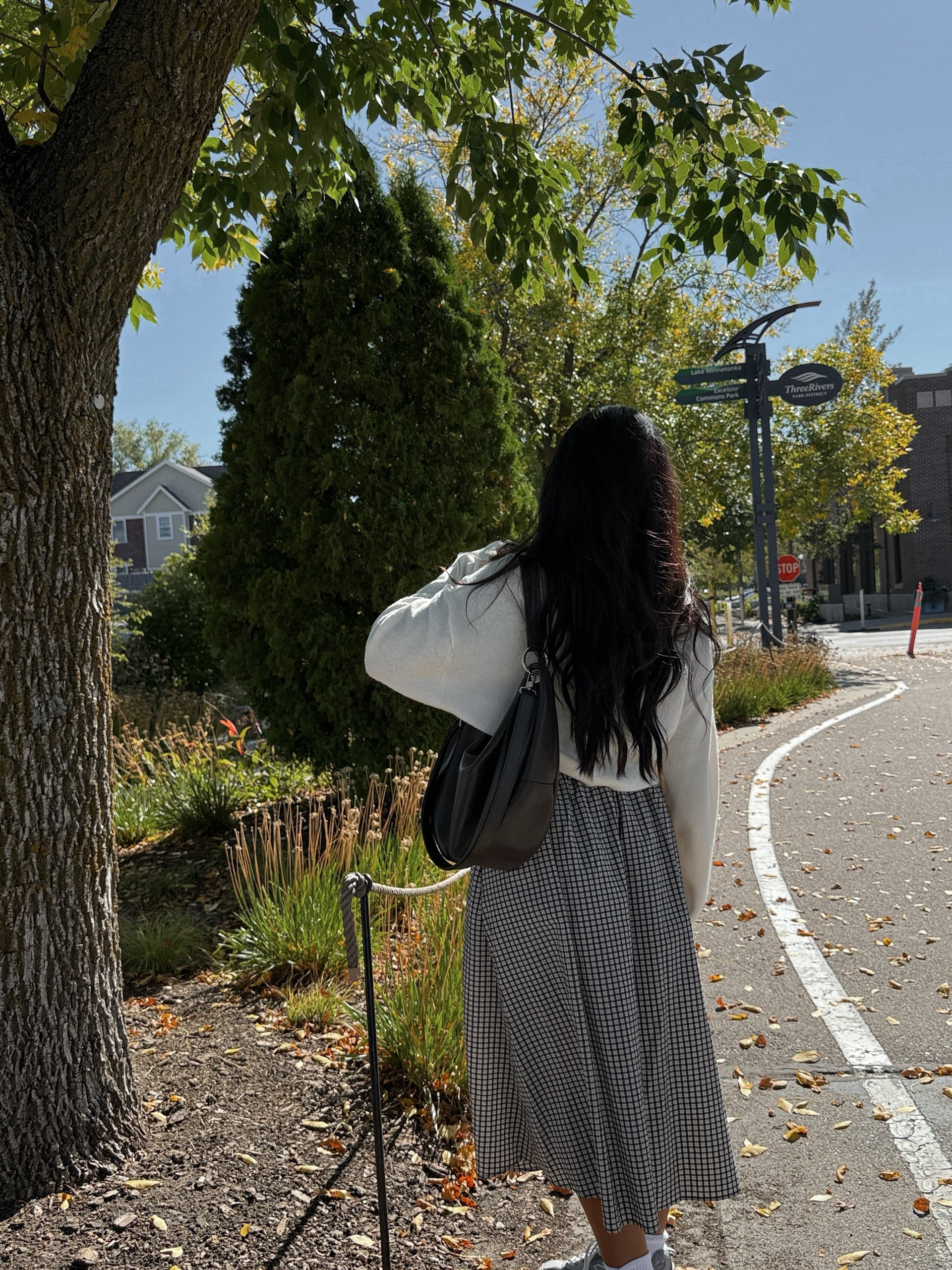STARRY NIGHT PLAID SKIRT